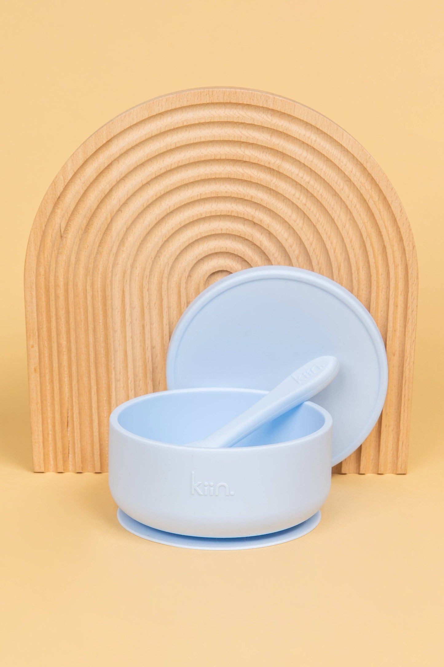 Kiin Baby - Silicone Baby Feeding Set - Pastel Sky 1