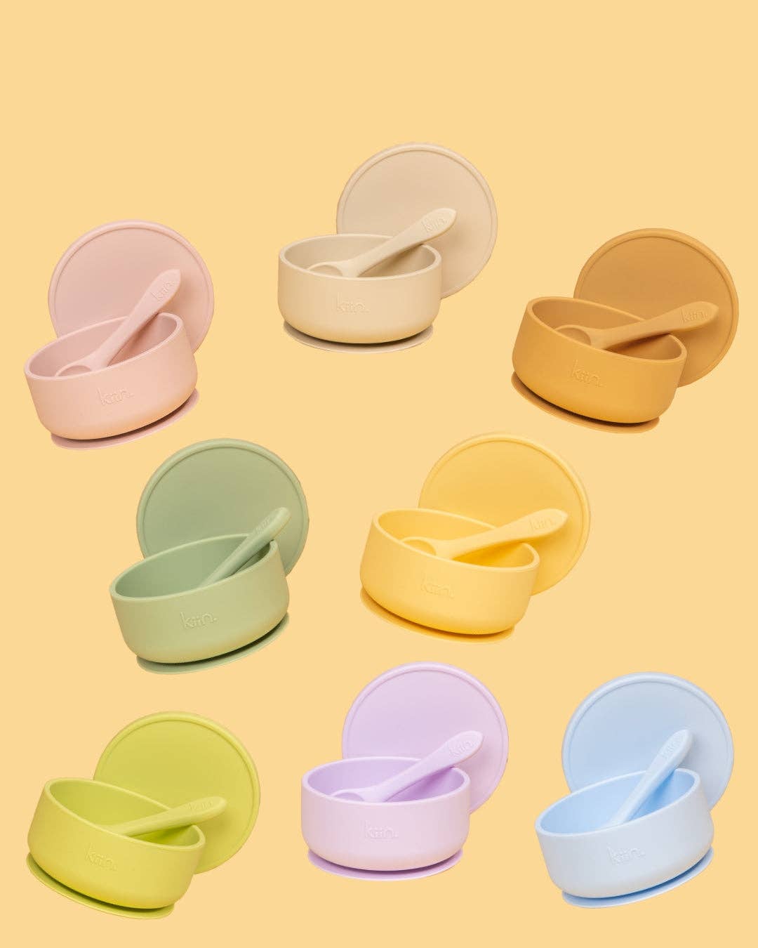 Kiin Baby - Silicone Baby Feeding Set - Pastel Sky 2