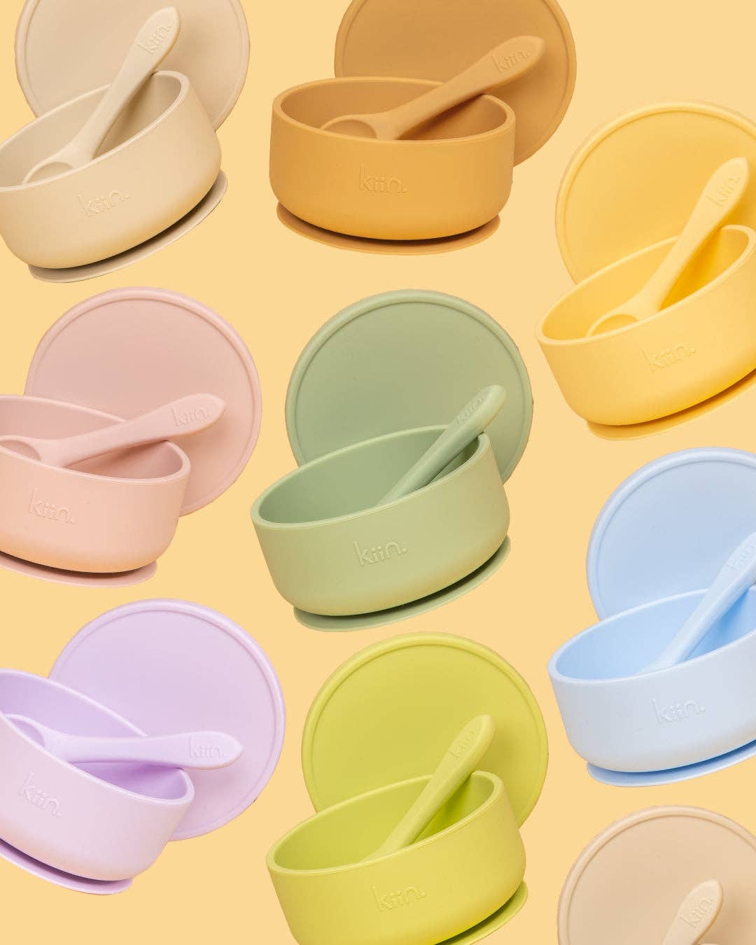 Kiin Baby - Silicone Baby Feeding Set - Pastel Sky 3
