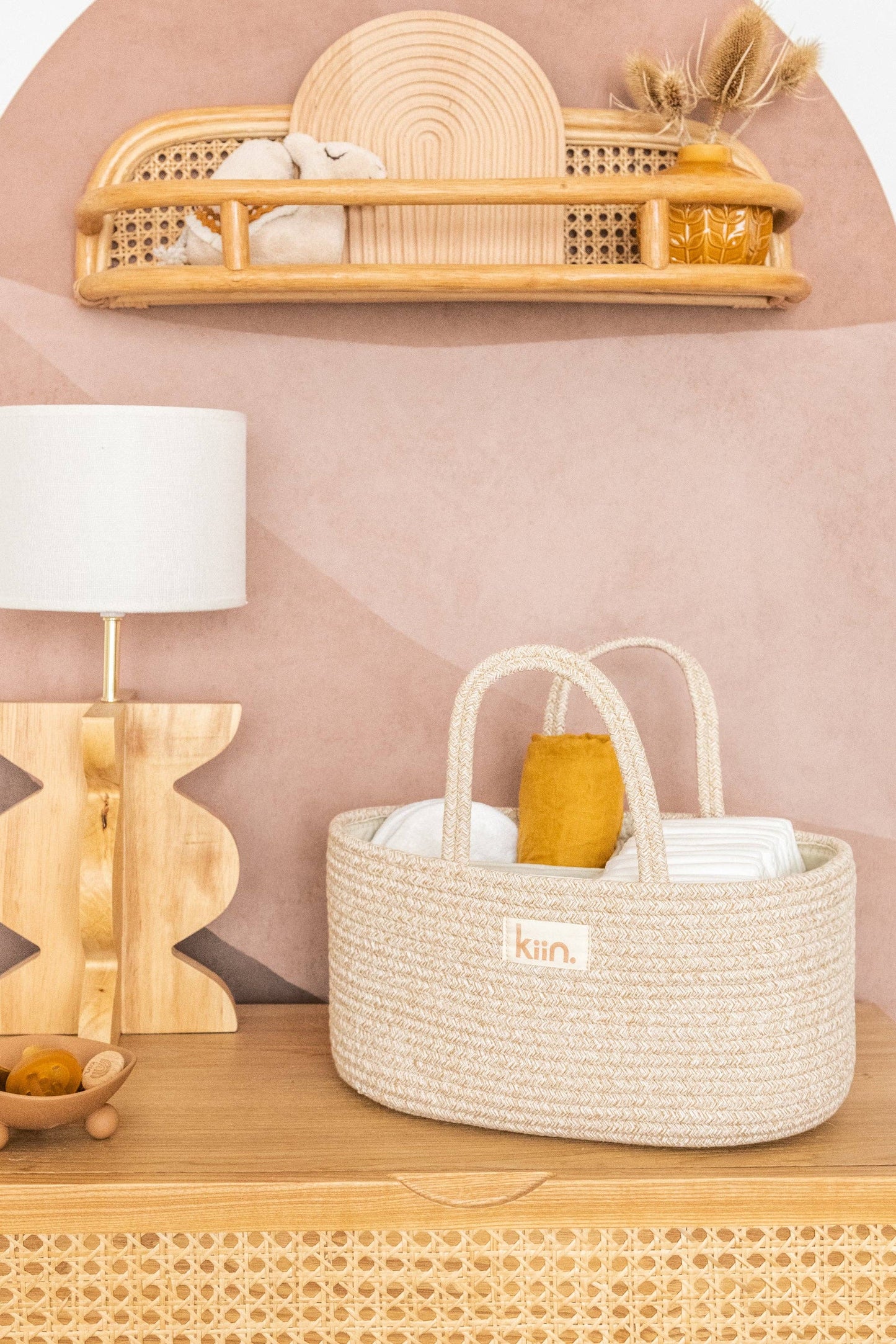 Kiin eco-friendly nappy organizer bag with compartments - full 2