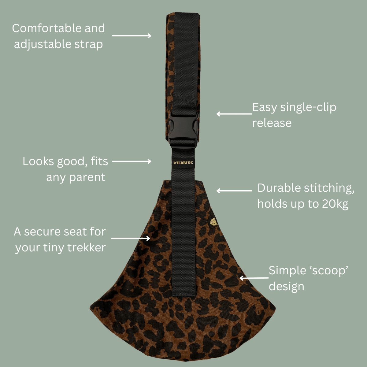 Wildride Carrier Leopard Print Brown