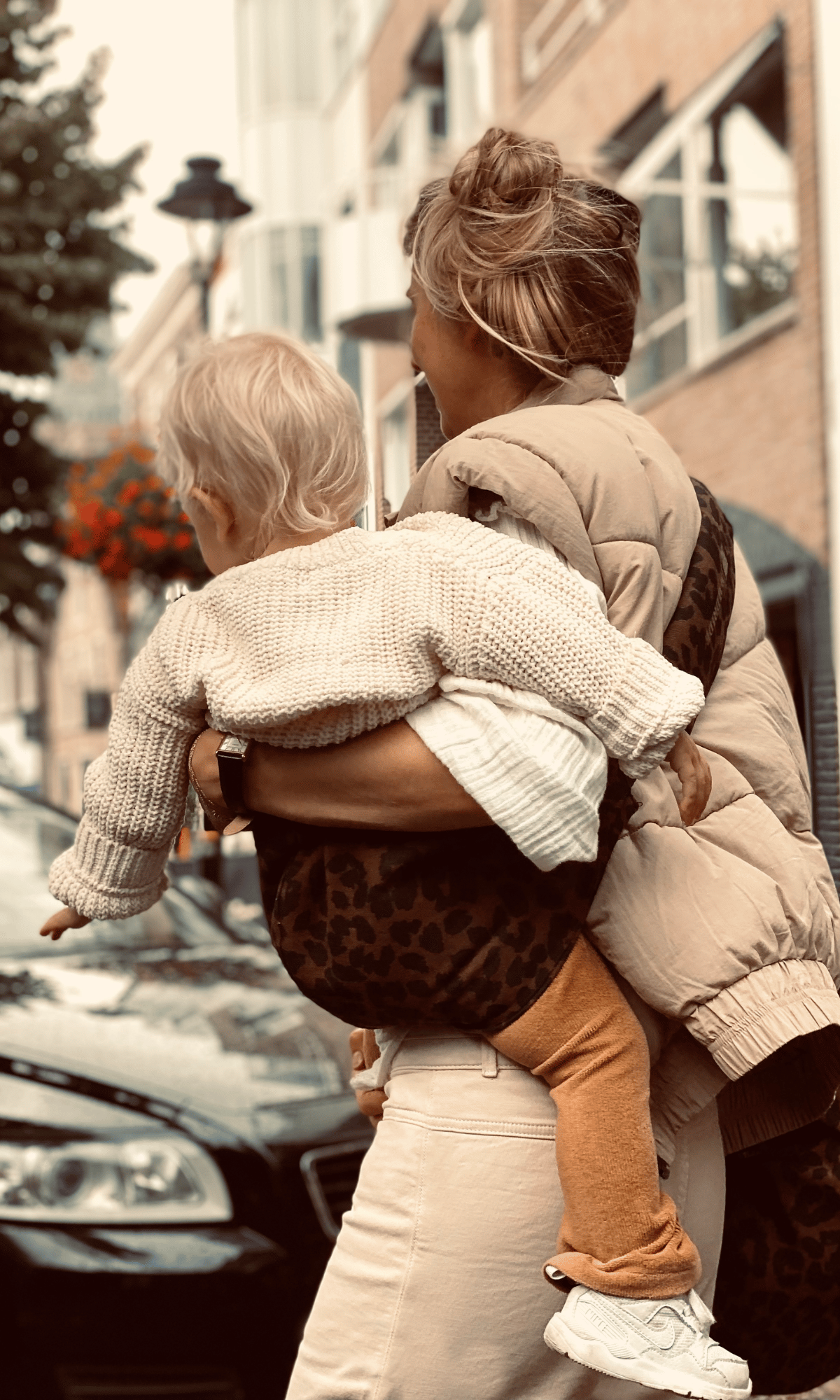 Wildride Toddler Carrier Leopard Print Brown