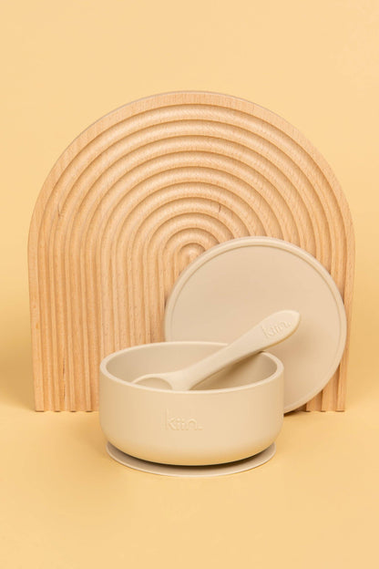 Kiin Baby - Silicone Baby Feeding Set - Vanilla 1