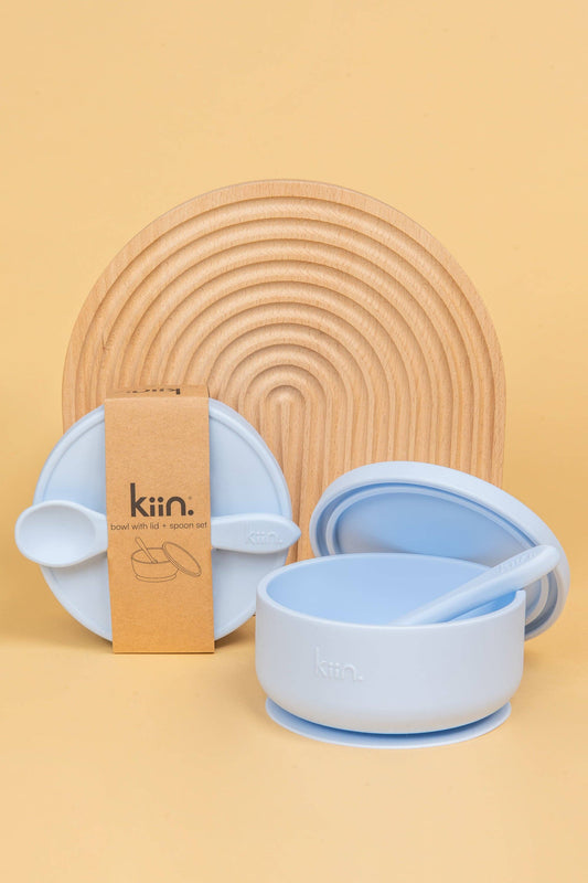 Kiin Baby - Silicone Baby Feeding Set - Pastel Sky 18