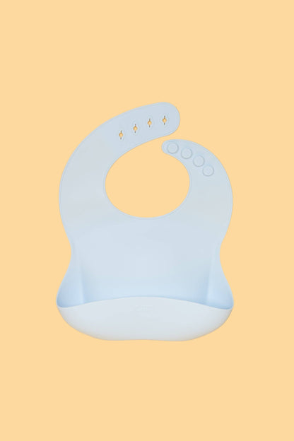 Kiin silicone baby bib with crumb-catching pocket - violet 1